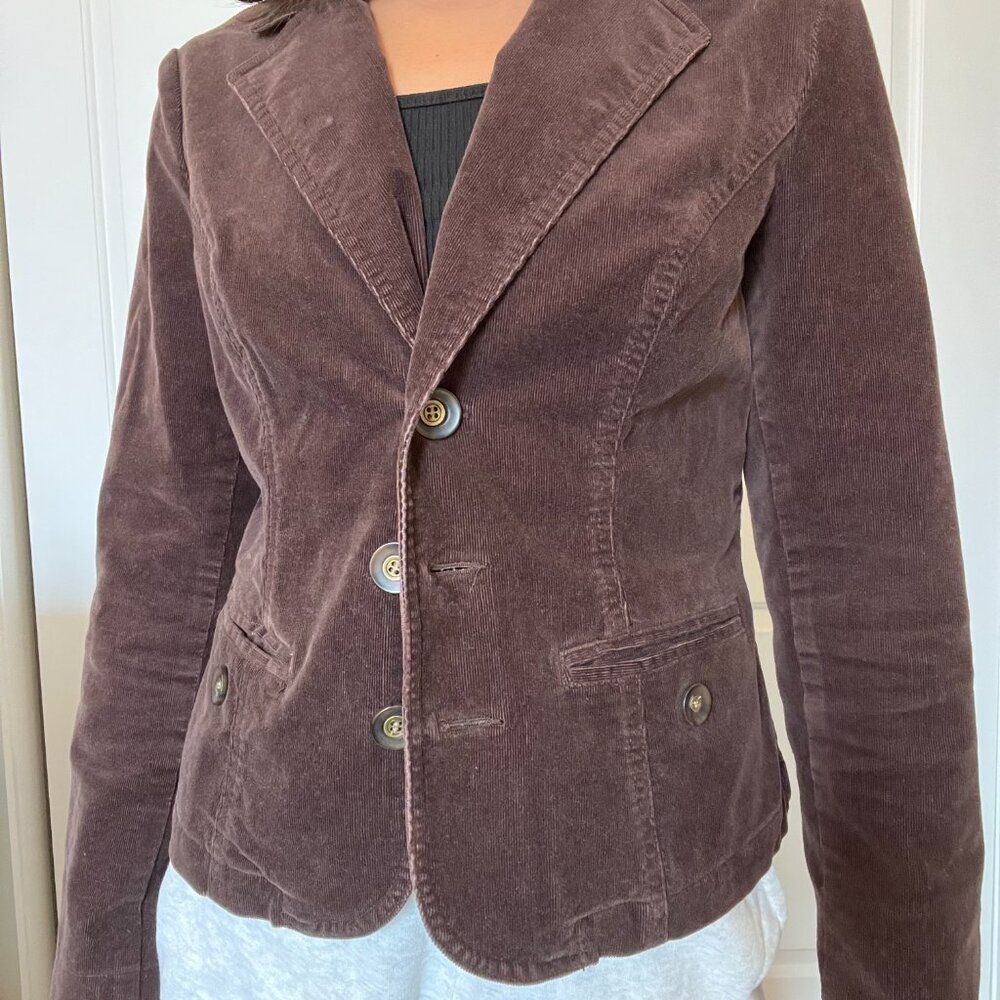 Brown Corduroy Jacket Y2K